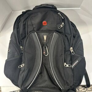 Swiss Gear Airflow Laptop Tablet Backpack Black Scan Smart Compartments! Adjust